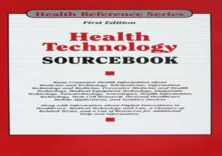 Download  [PDF]  Health Technology Sourc, 1st Ed. (Health Referen