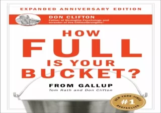 ❤ PDF/READ ⚡/DOWNLOAD  How Full Is Your Bucket?