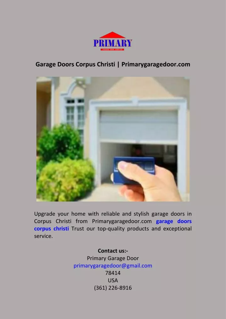 garage doors corpus christi primarygaragedoor com