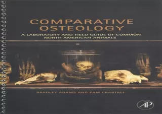 [PDF] DOWNLOAD  Comparative Osteology: A Laboratory and Field Gui