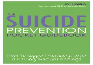 ✔ PDF_  The Suicide Prevention Pocket Guid: How to Support Someon