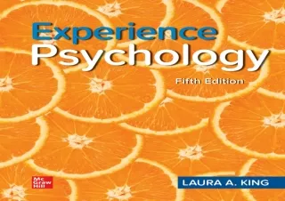 get [PDF] Download Loose Leaf Experience Psychology