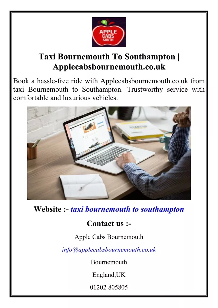 taxi bournemouth to southampton