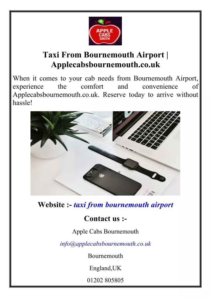 taxi from bournemouth airport