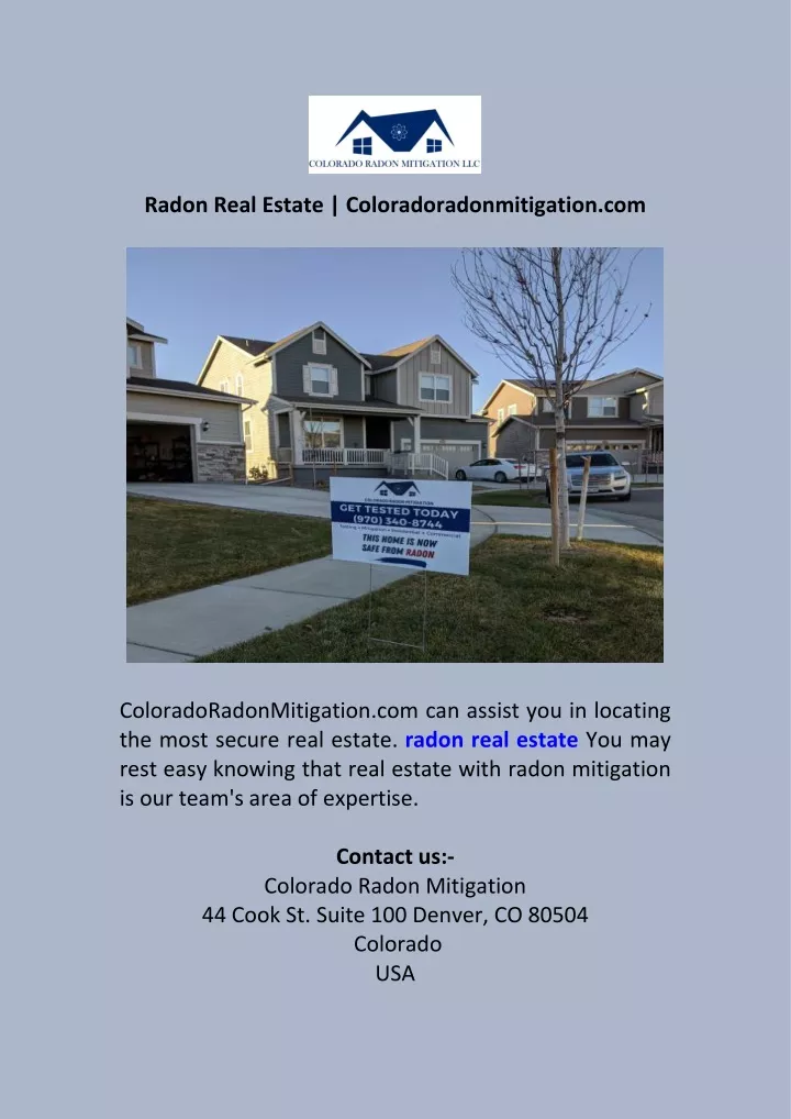 radon real estate coloradoradonmitigation com