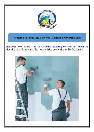 Professional Painting Services In Dubai Movedub.com