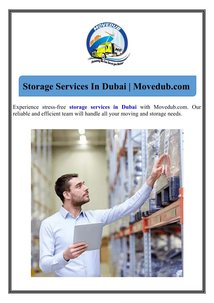 storage services in dubai movedub com