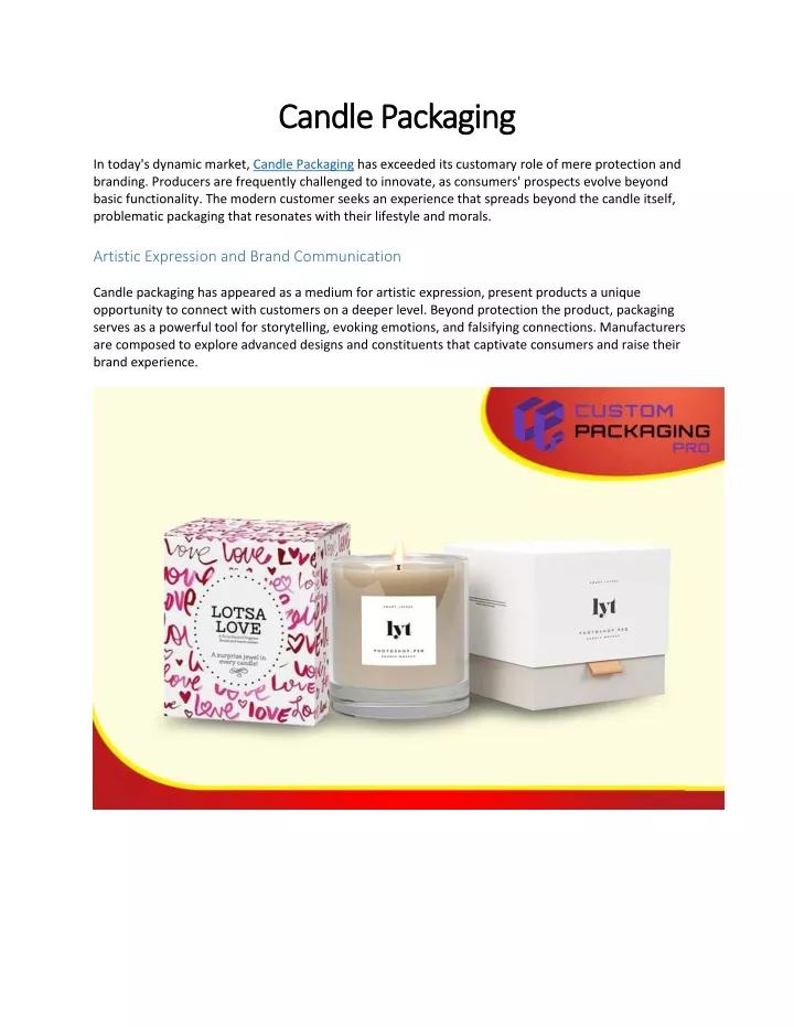 candle packaging candle packaging