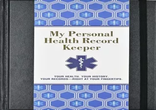 ✔ PDF_  Personal Health Record Keeper and Log