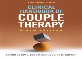 get [PDF] Download Clinical Hand of Couple Therapy