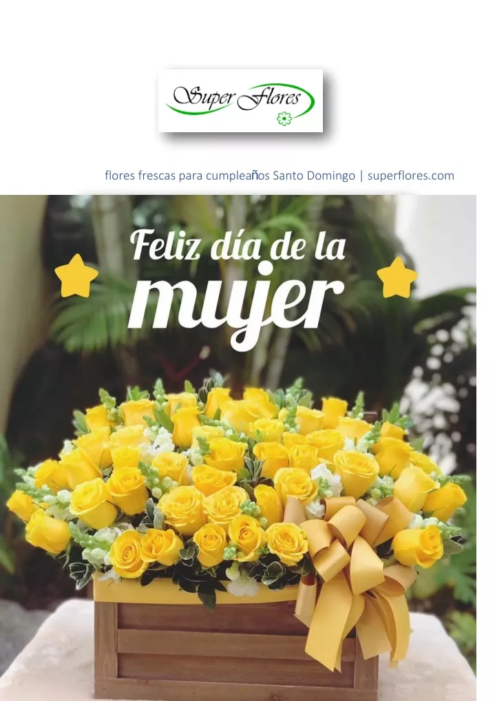 flores frescas para cumplea os santo domingo