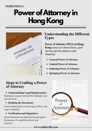 Power of Attorney in Hong Kong: An Overview