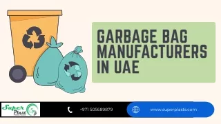 Garbage Bag Manufacturers in UAE pdf