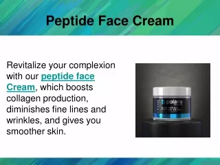 Peptide Face Cream