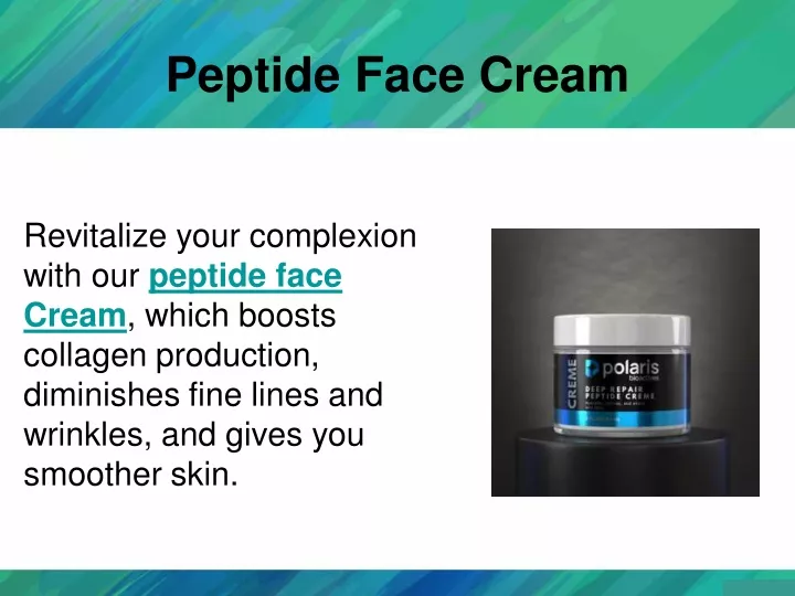 peptide face cream