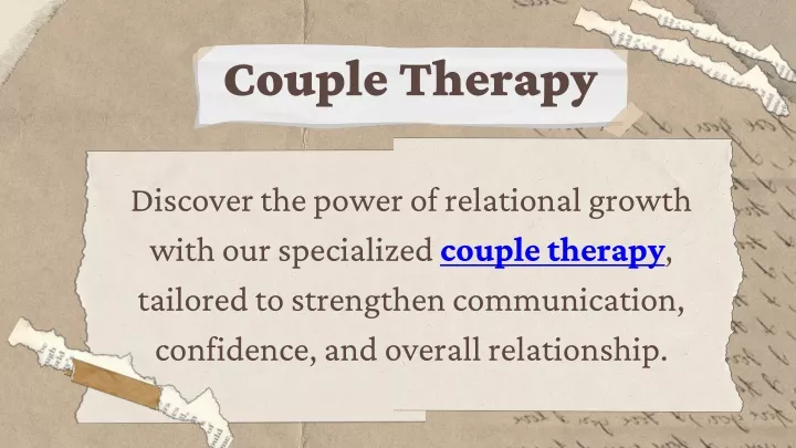 couple therapy