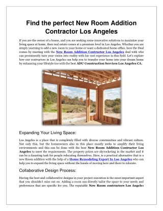 ADU Construction Services Los Angeles CA - Progressive Builders