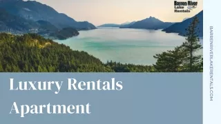 Exquisite Luxury Rentals at Barren River Lake