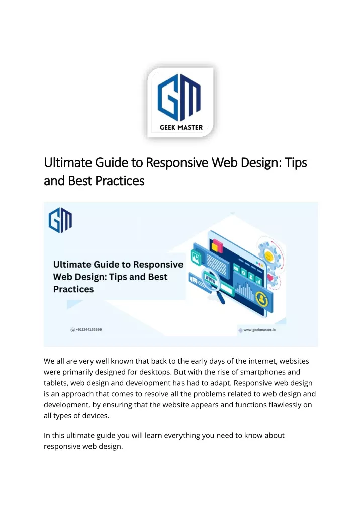 ultimate guide to responsive web design tips