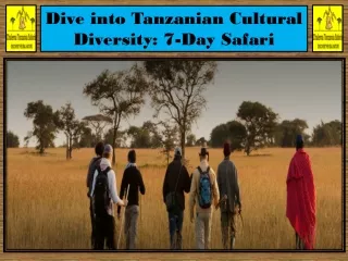 Dive into Tanzanian Cultural Diversity 7-Day Safari