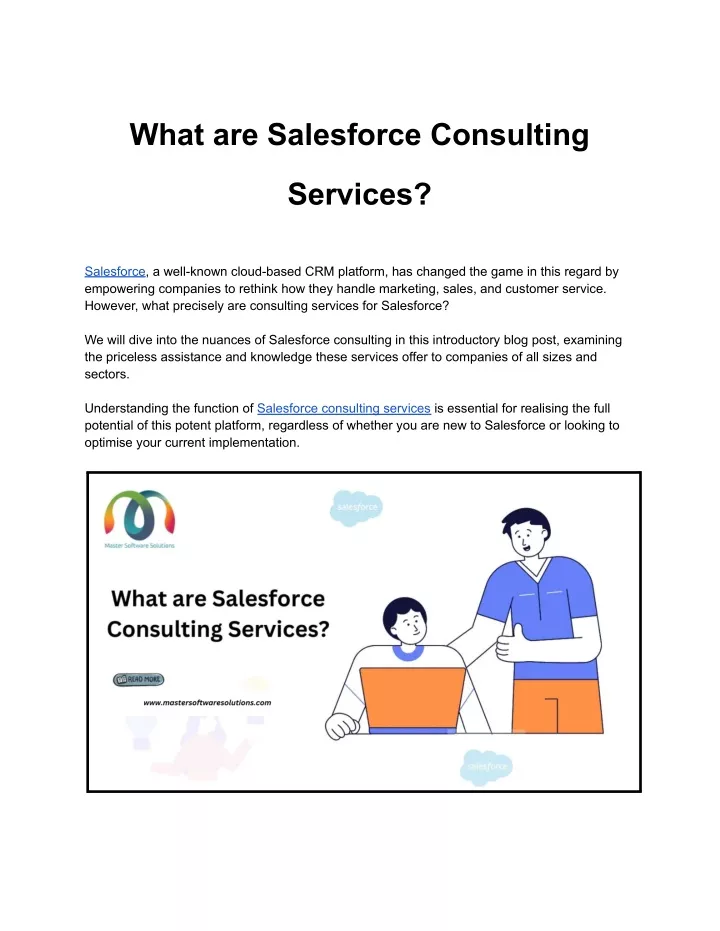what are salesforce consulting