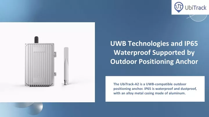 uwb technologies and ip65 waterproof supported by outdoor positioning anchor