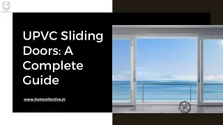 UPVC Sliding Doors A Complete Guide