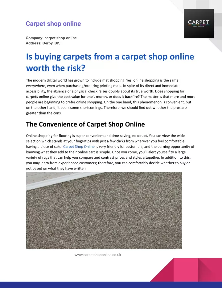 carpet shop online