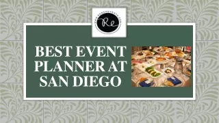 Best Event Planner at San Diego