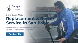 Expert Auto Glass Repair Services in Redwood City with Duran's Auto Glass