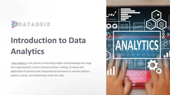 introduction to data analytics