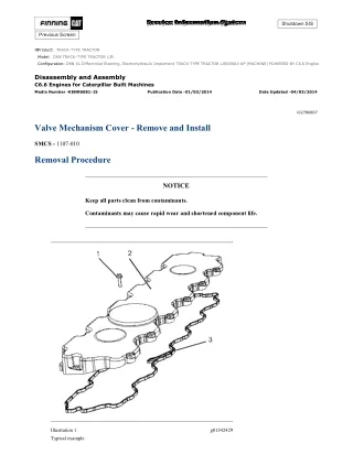 Caterpillar Cat D6N TRACK-TYPE TRACTOR (Prefix LJR) Service Repair Manual (LJR00001 and up)