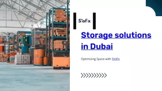 Stofix-Storage Solutions in Dubai.