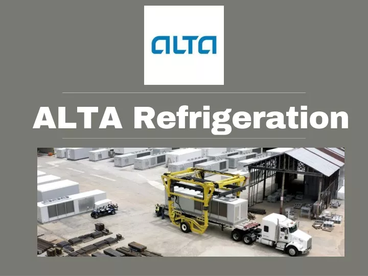 alta refrigeration