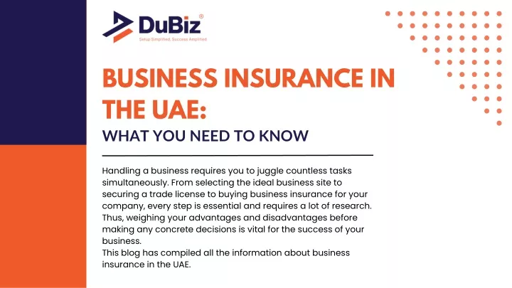 business insurance in the uae what you need