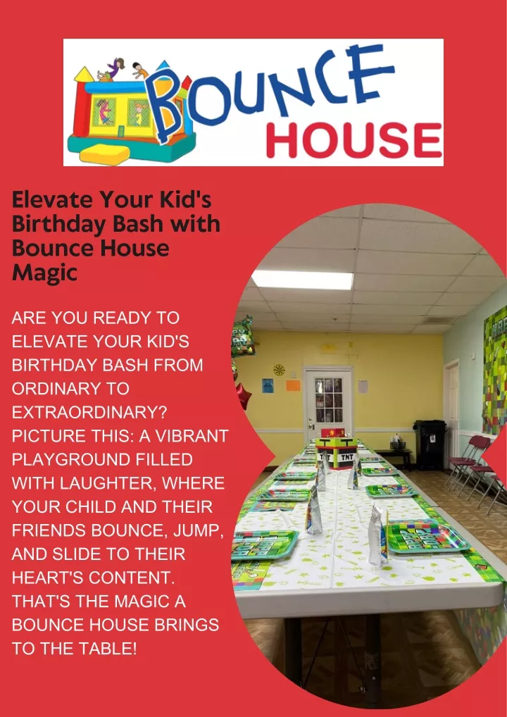 elevate your kid s birthday bash with bounce