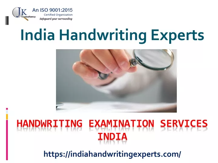 handwriting examination services india