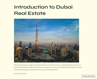 Explore Dubai Real Estate Market