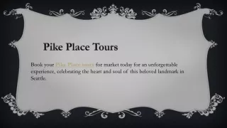 Pike Place Tours