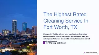 Fort Worth Cleaning Service