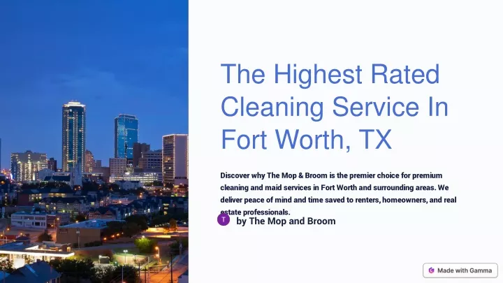 the highest rated cleaning service in fort worth