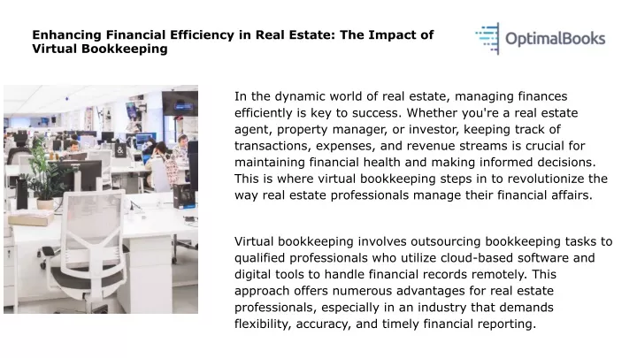 enhancing financial efficiency in real estate