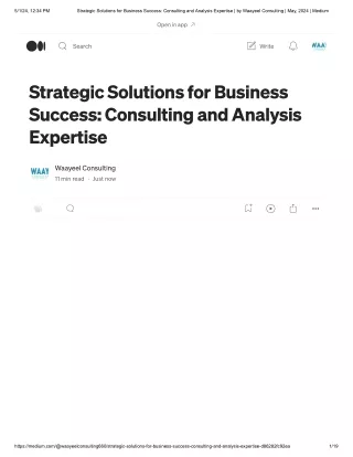 Strategic Solutions for Business Success_ Consulting and Analysis Expertise