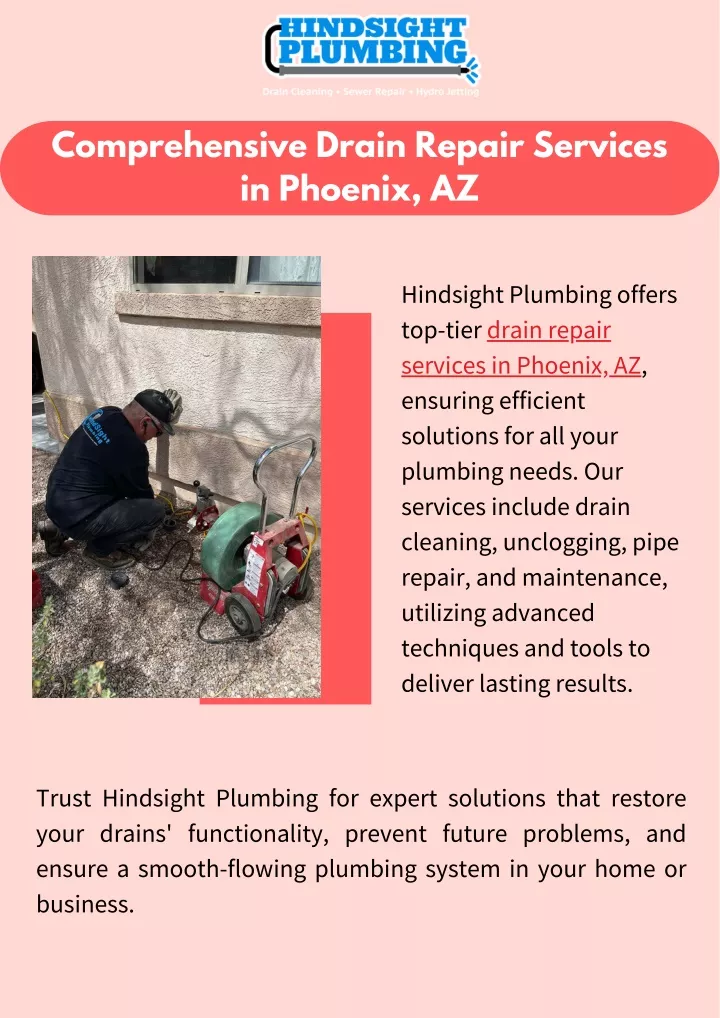 comprehensive drain repair services in phoenix az