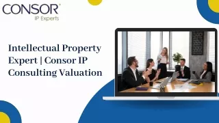 Consor IP Consulting Valuation - Intellectual Property Expert