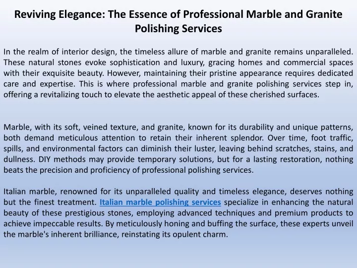 reviving elegance the essence of professional