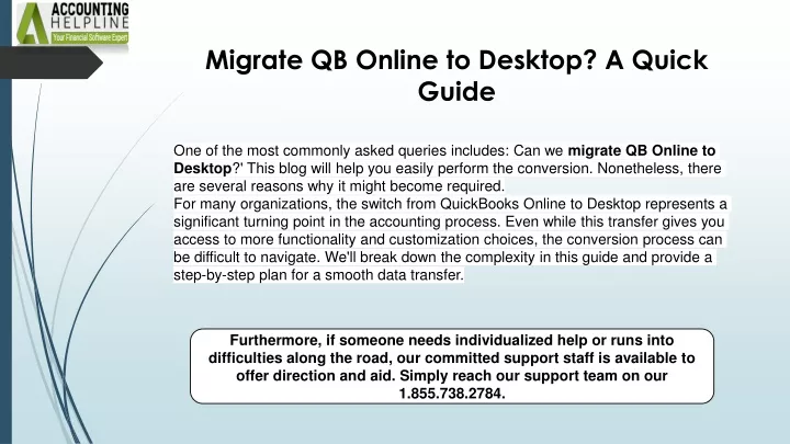PPT - A Quick Guide To Resolve Convert QuickBooks Online To Desktop ...