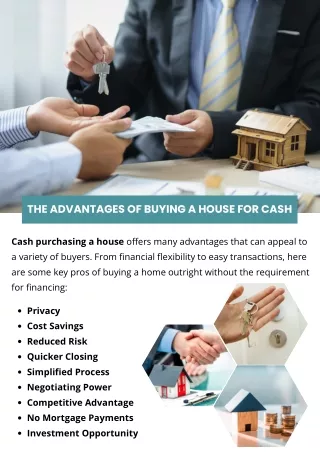 The Advantages Of Buying A House For Cash