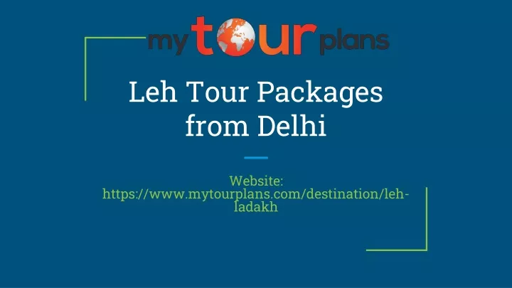 leh tour packages from delhi