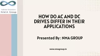 How do AC and DC drives differ in their applications (1)